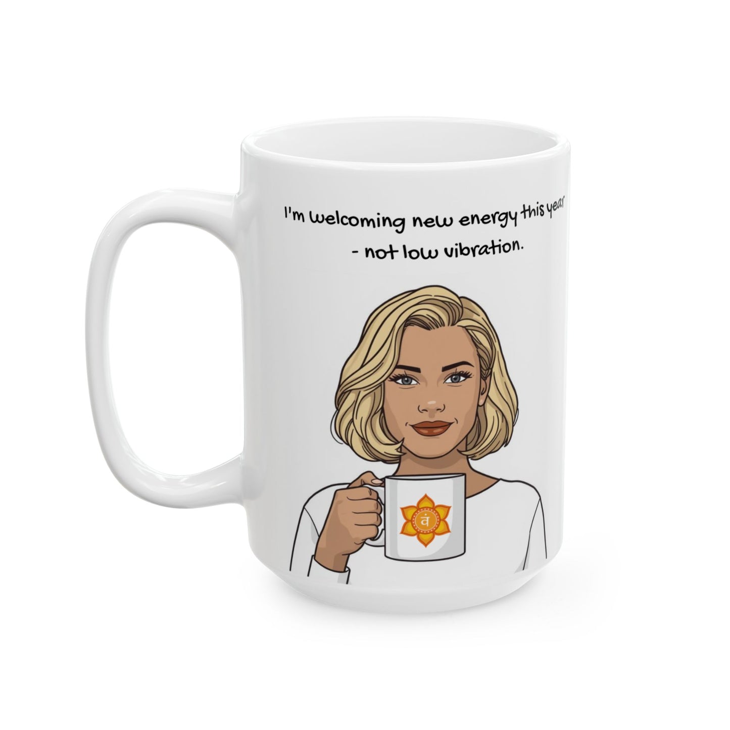Sacral Chakra 2026 Animated Mug — New Energy Only | Creative Flow & Confidence - 11oz, 15oz