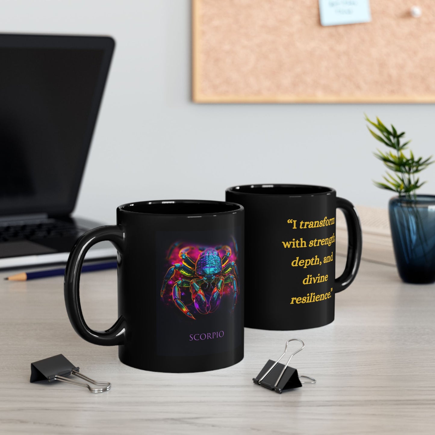 Scorpio Zodiac Affirmation Mug – Powerful & Transformative
