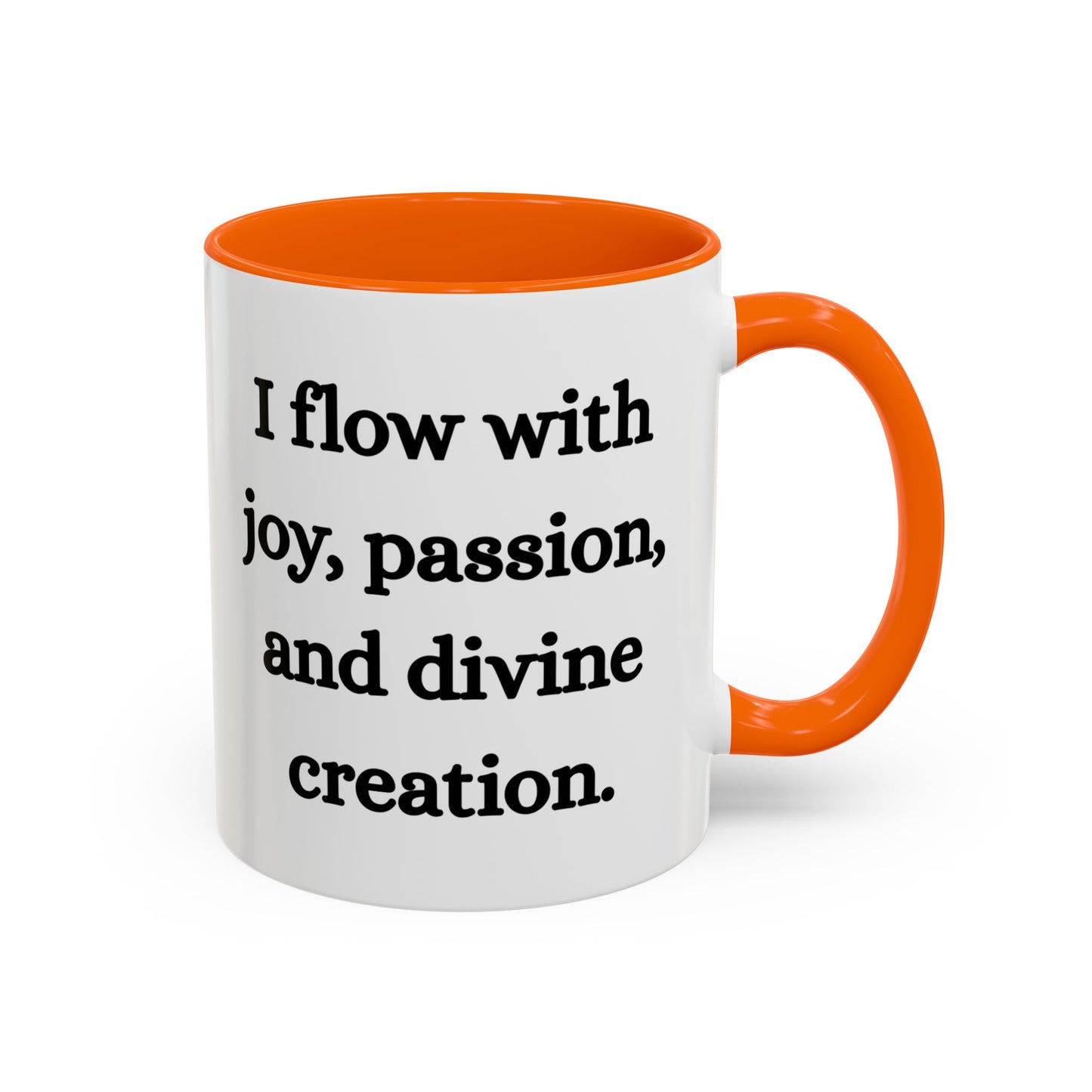 Sacral Chakra Mug – I Flow with Joy, Passion, and Divine Creation (11oz / 15oz)