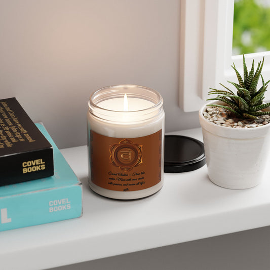 Sacral Chakra – Coconut Cream + Cardamom Scented Soy Candle, 9oz.