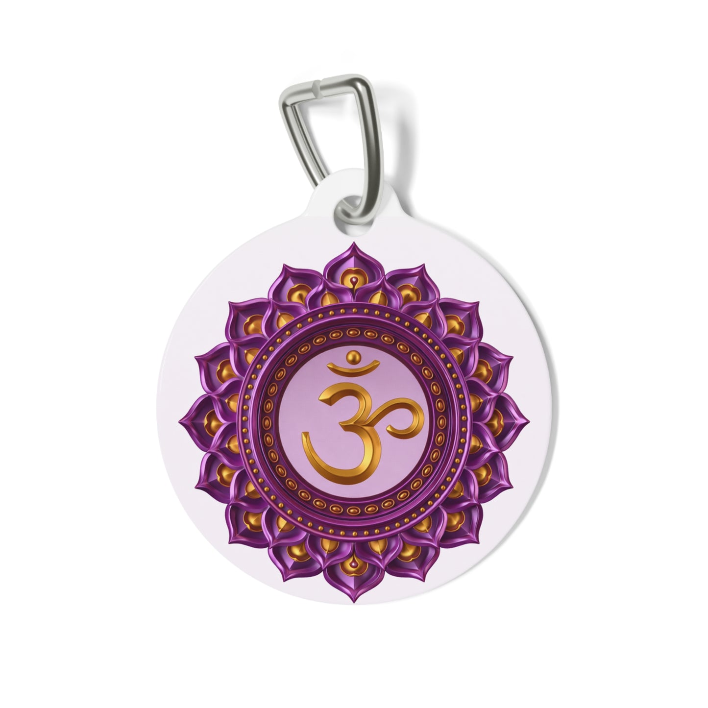 Crown Chakra Pet Tag – Divine Connection for Your Sacred Companion
