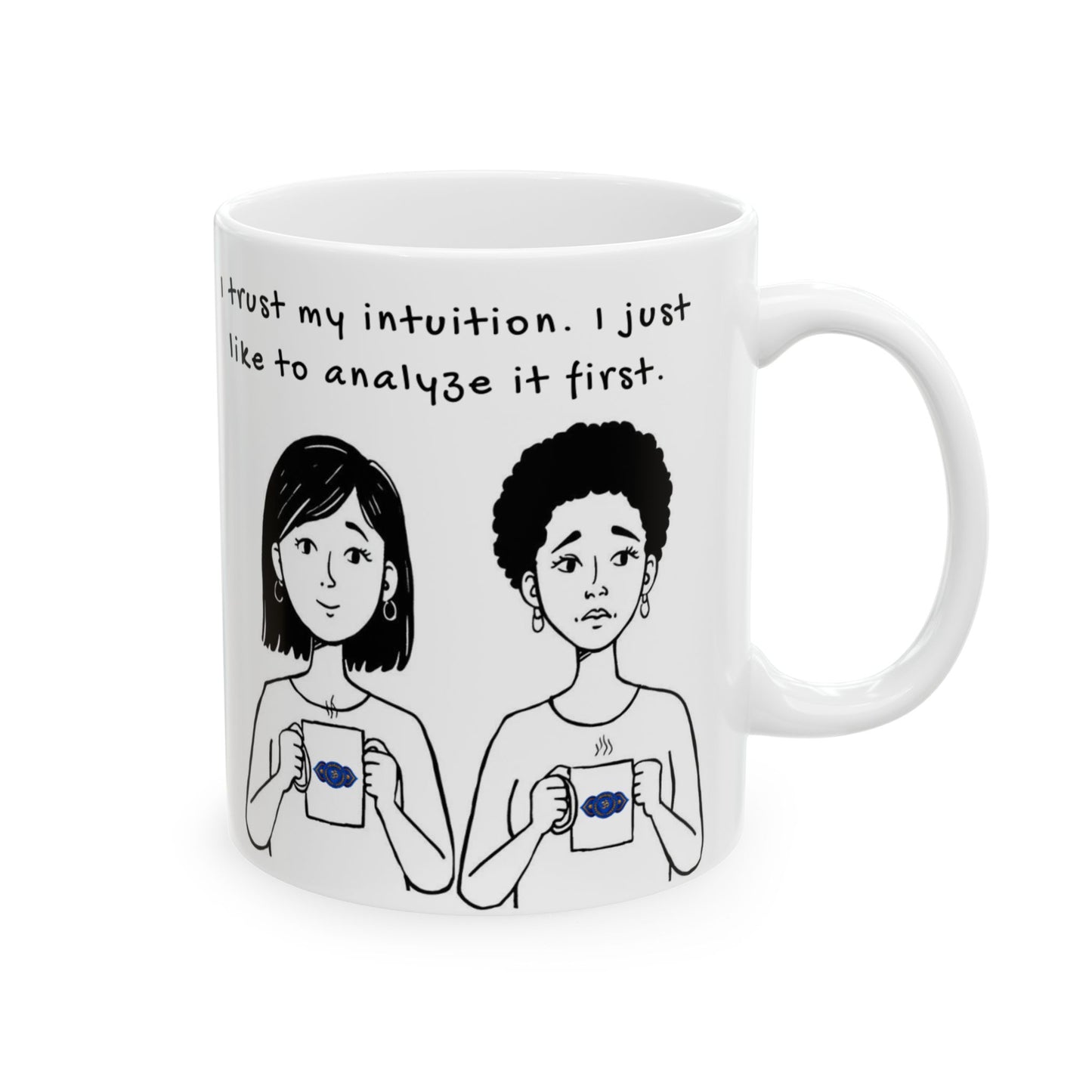 Animated Third Eye Chakra Mug – Intuitive… And Overthinking (11oz, 15oz)