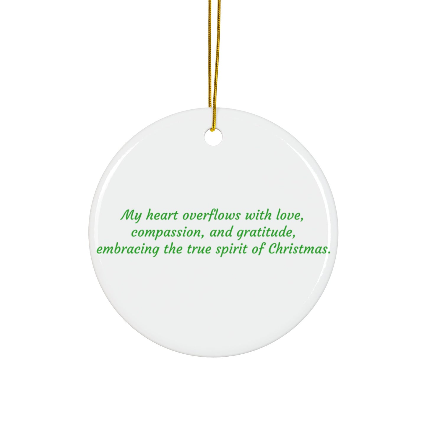 Ceramic Heart Chakra Ornament – Love & Gratitude at Christmas