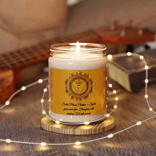 Solar Plexus Chakra Candle – Apple Harvest Scented Soy Candle, 9oz