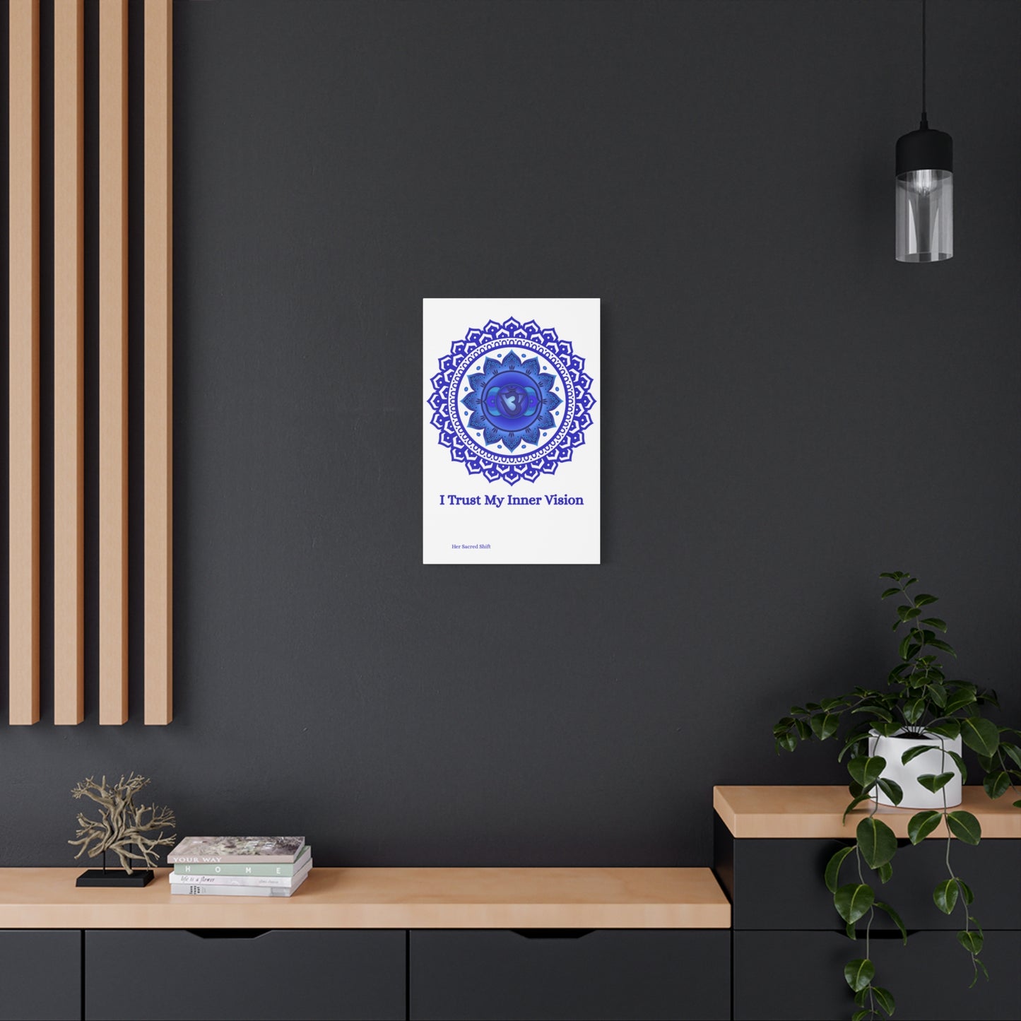 “I Trust My Inner Vision” – Third Eye Chakra 16x24 Canvas (Unframed)