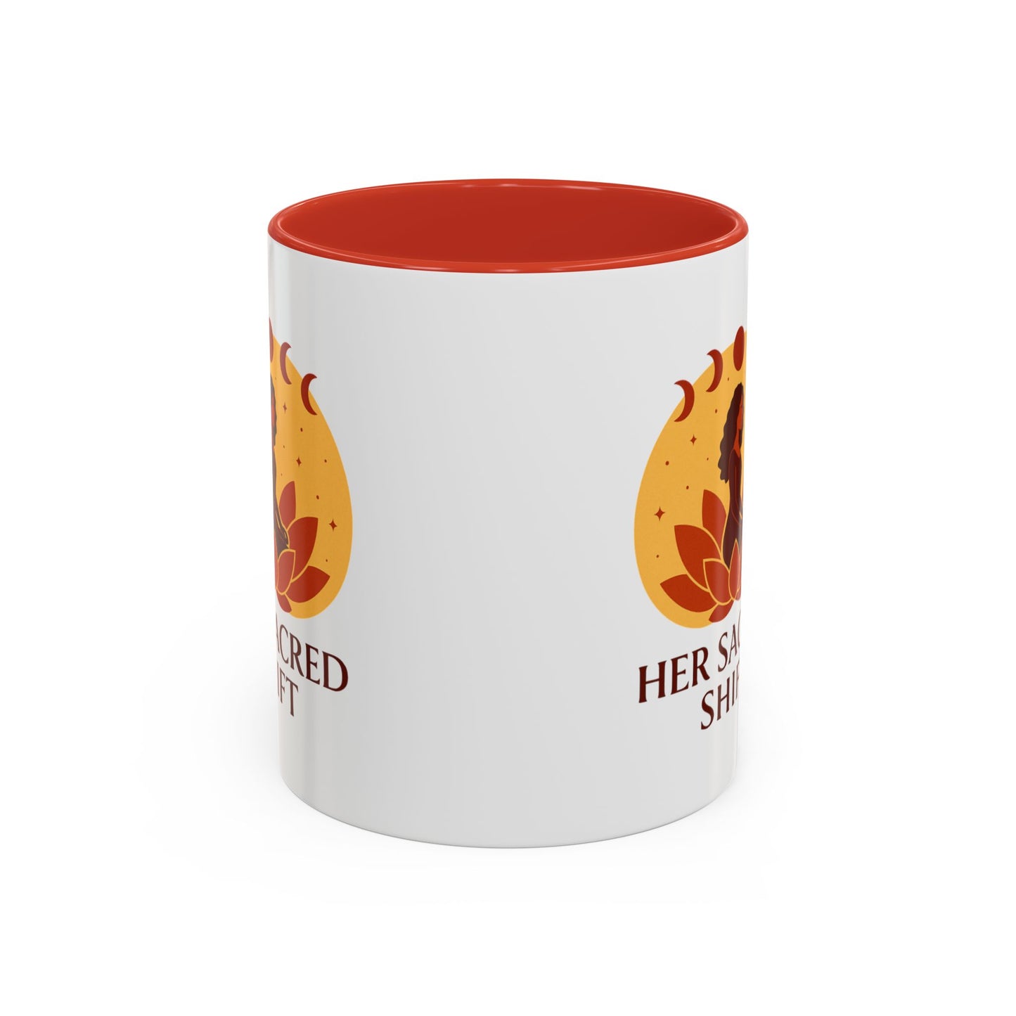 Meditation Coffee Mug - Her Sacred Shift Logo Mug – Root Chakra Energy (11oz / 15oz)