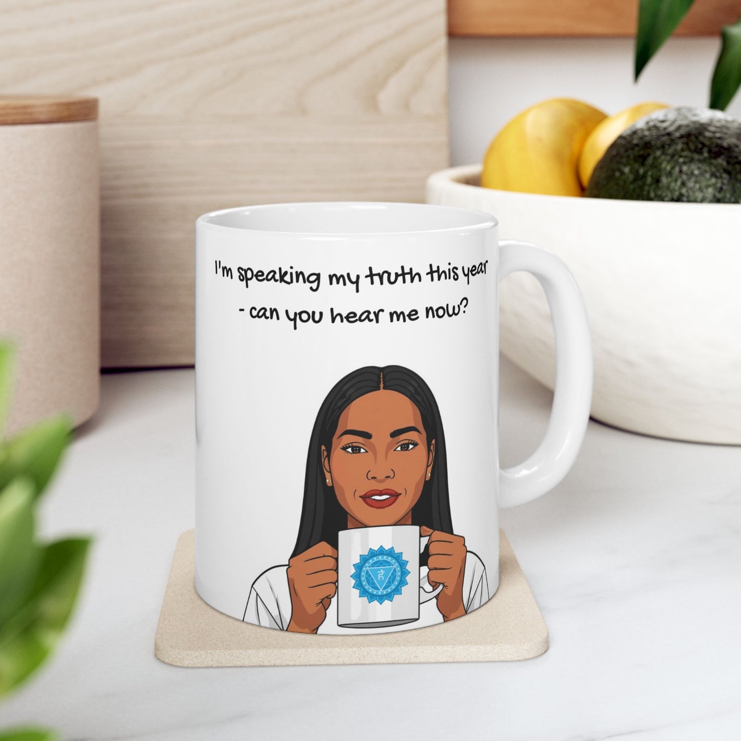 Throat Chakra 2026 Animated Mug – Speaking My Truth 11oz/ 15oz