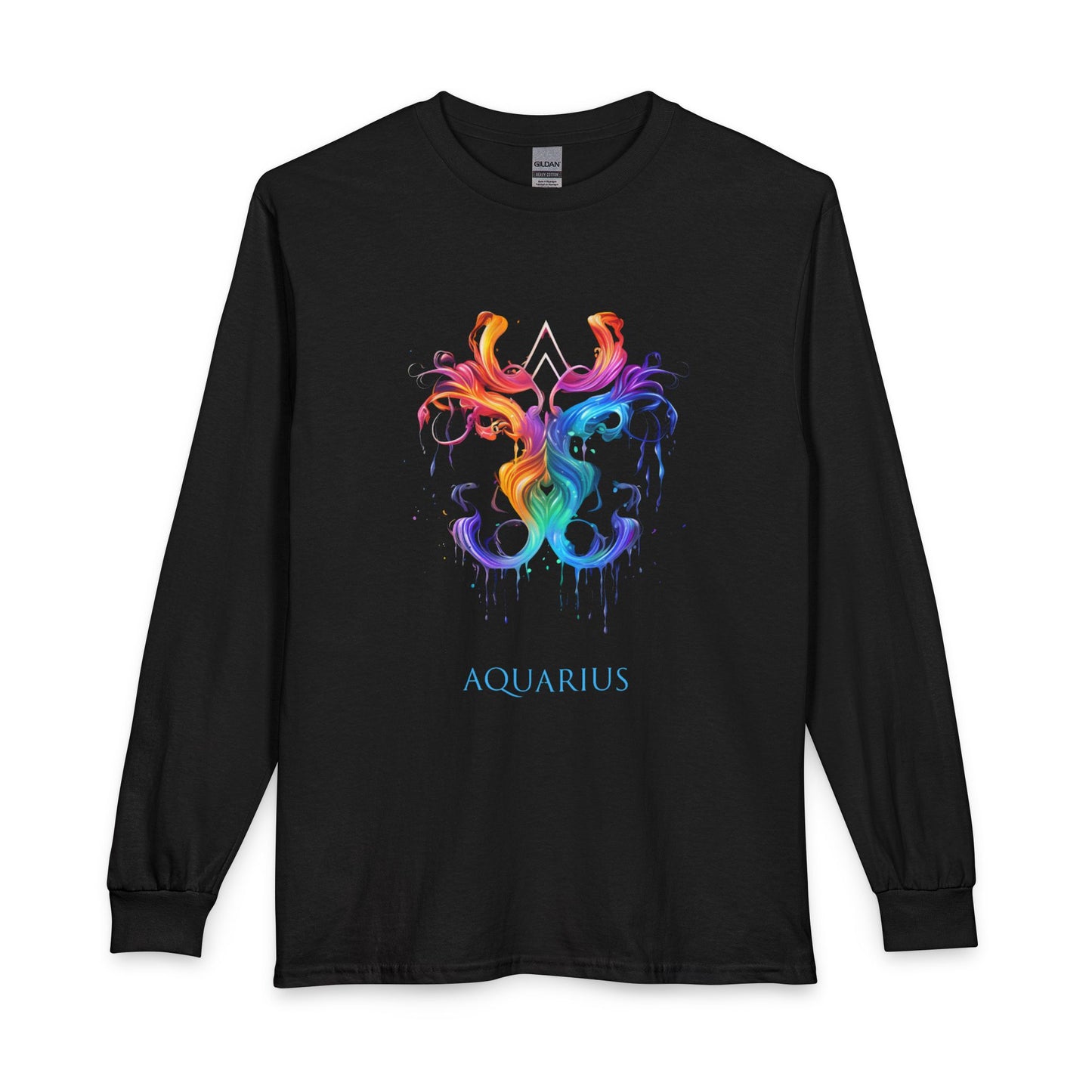 Aquarius Long Sleeve Zodiac T-Shirt – Visionary Energy Edition