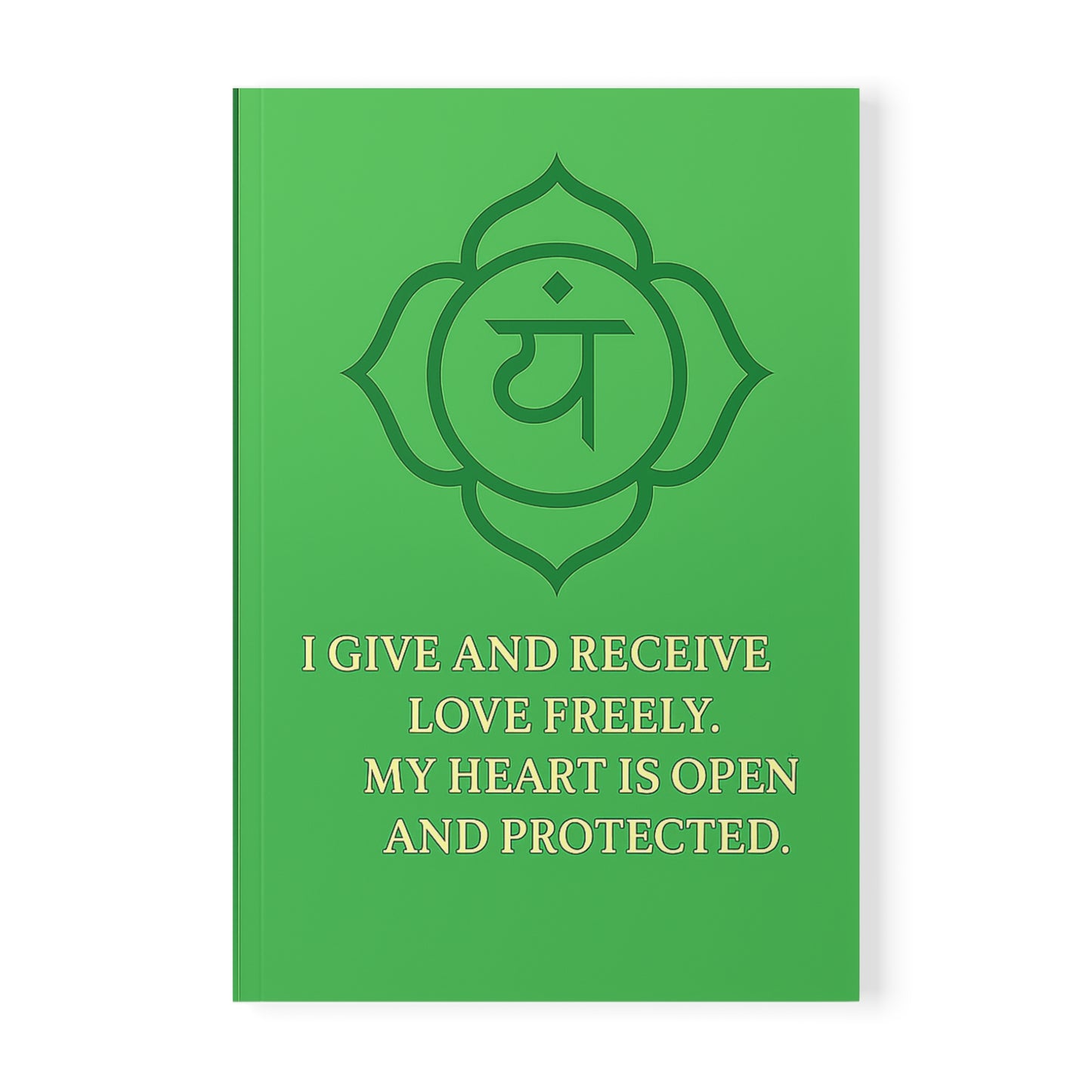 “Open Heart, Steady Soul – Heart Chakra  A5 Journal”
