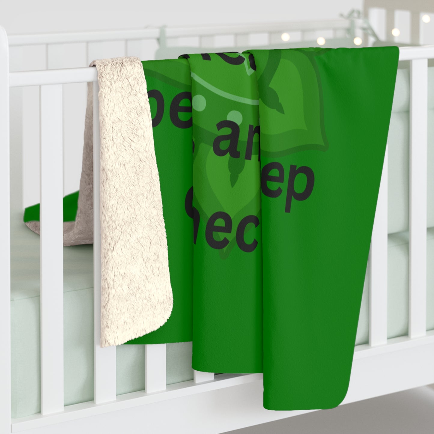 Heart Chakra Premium Sherpa Blanket — Love, Healing & Emotional Connection