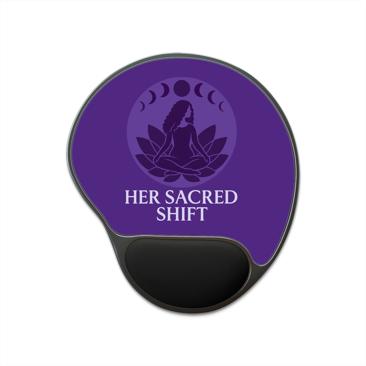 Her Sacred Shift Third Eye Mouse Pad with Wrist Rest — Intuition & Insight Edition