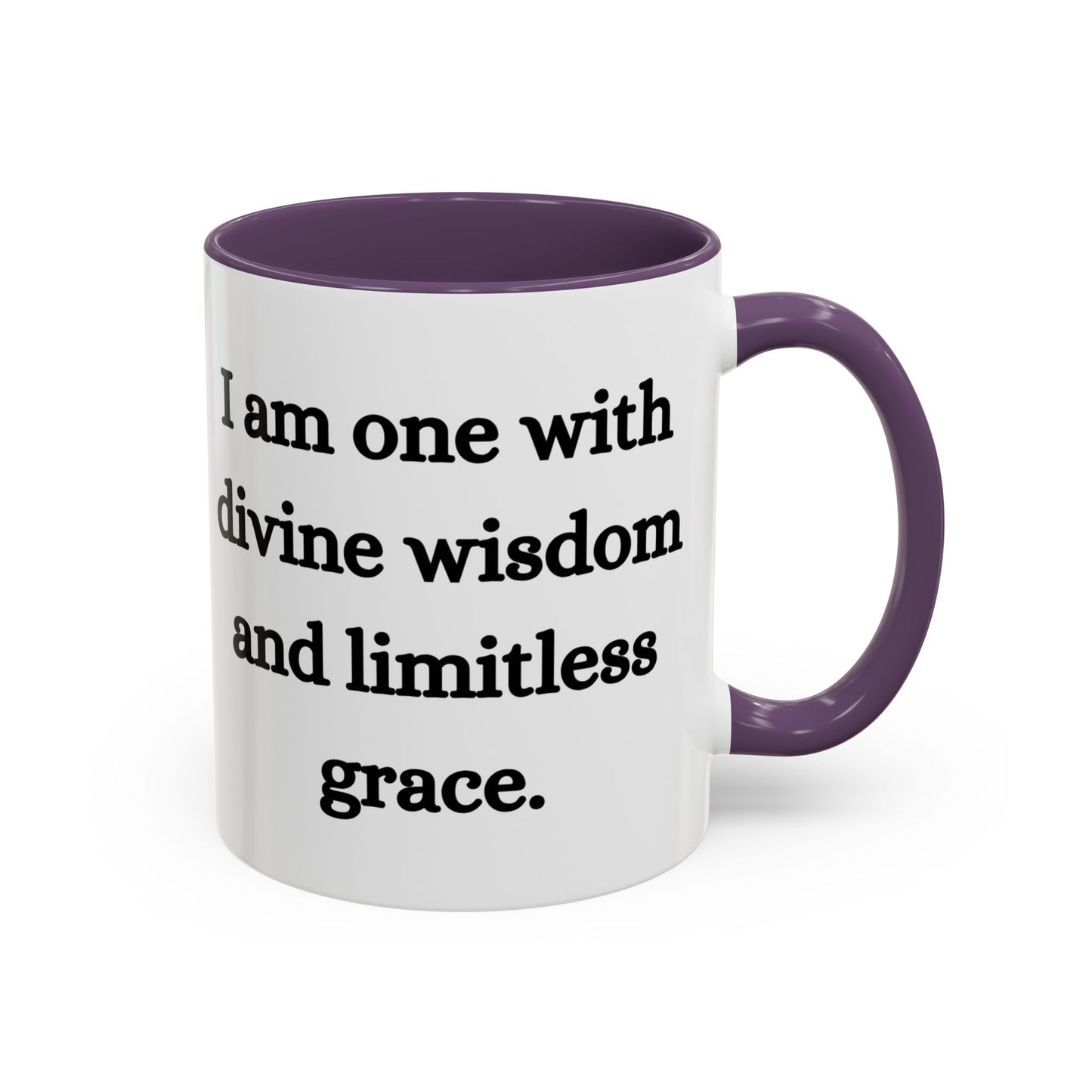 Crown Chakra Mug – I Am One with Divine Wisdom and Limitless Grace (11oz / 15oz)