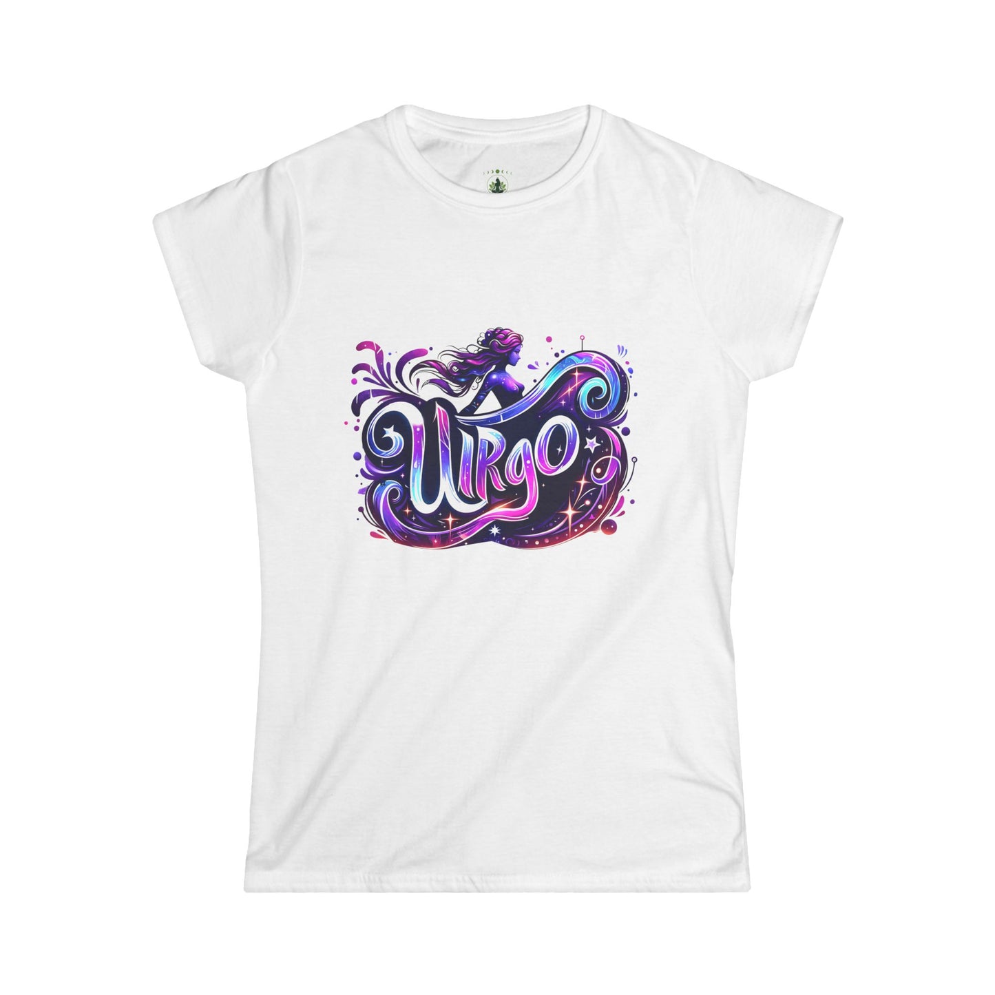 Virgo Zodiac T-Shirt – Bold Black & White Design 1