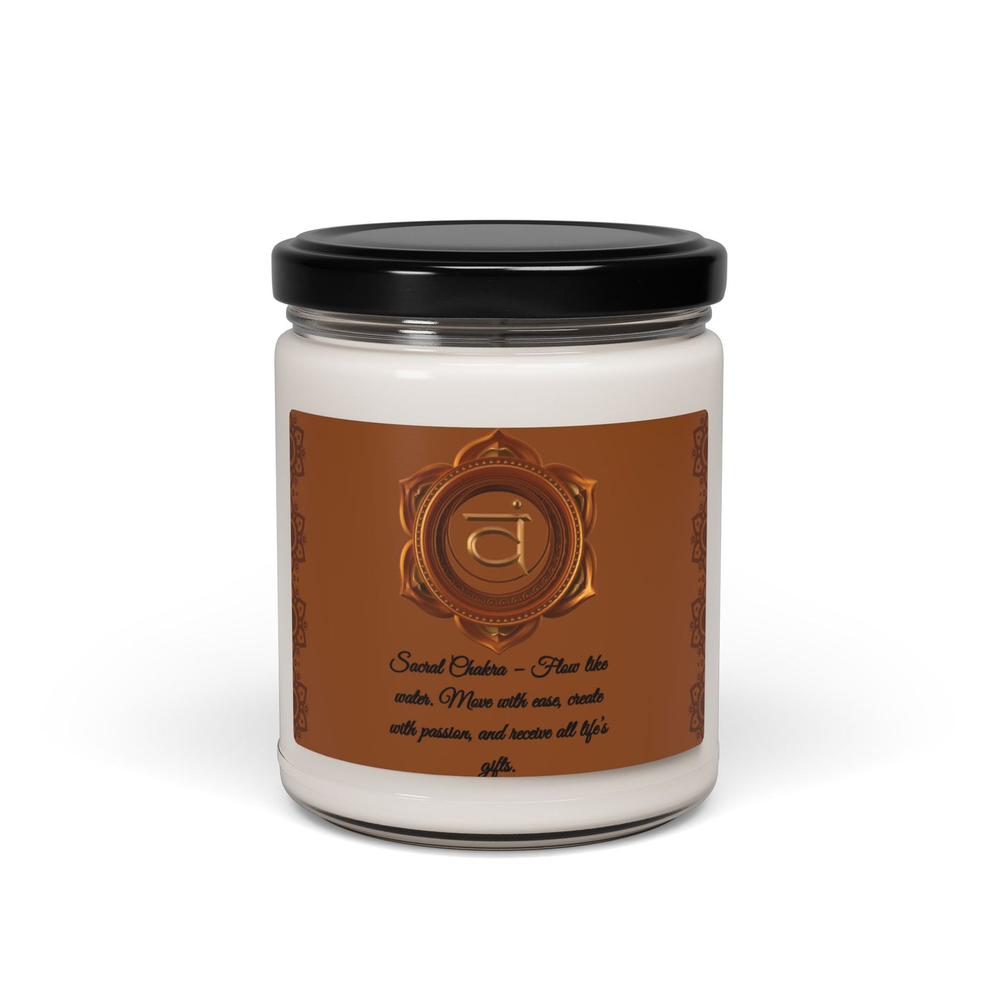 Sacral Chakra – Coconut Cream + Cardamom Scented Soy Candle, 9oz.