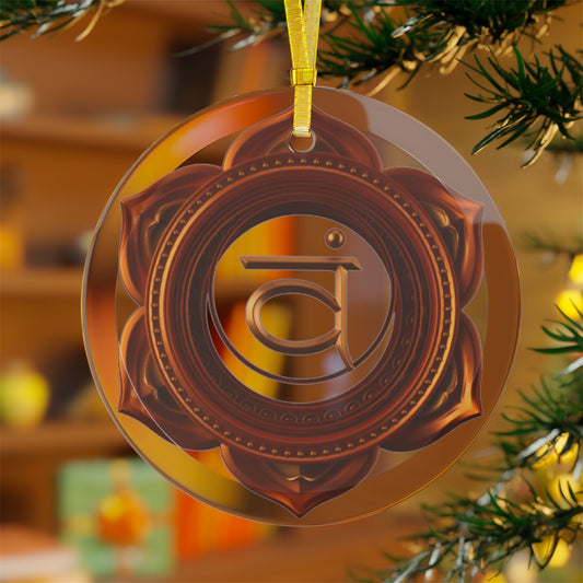 Sacral Chakra Glass Ornament – Holiday Harmony Collection