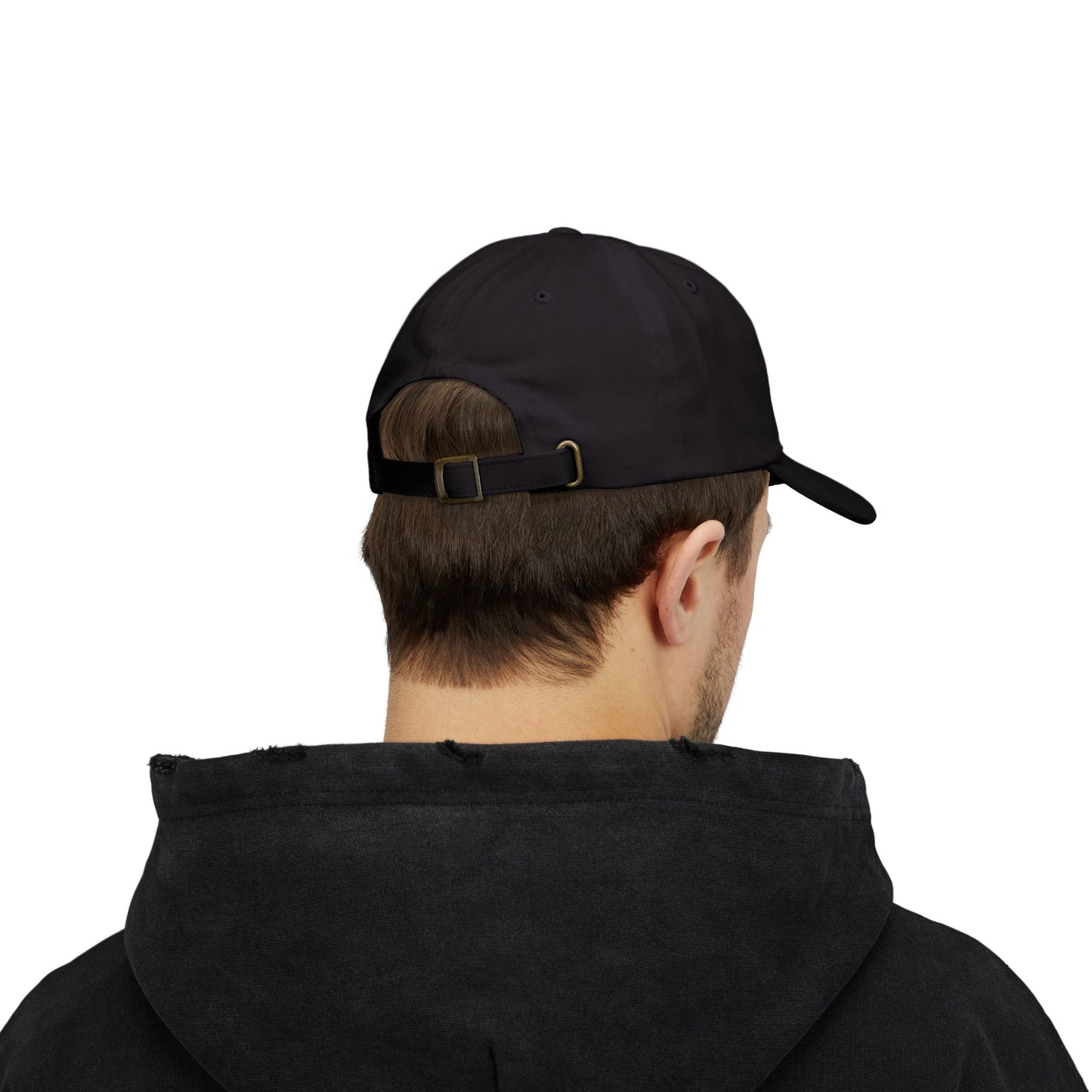 Triquetra Sigil Cap – The Sacred Threefold Path (Black on Black)