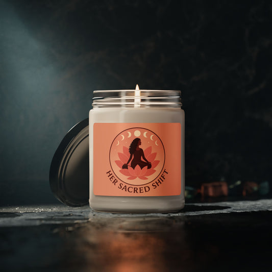 Pure Presence – Unscented Soy Candle- Her Sacred Shift, 9oz