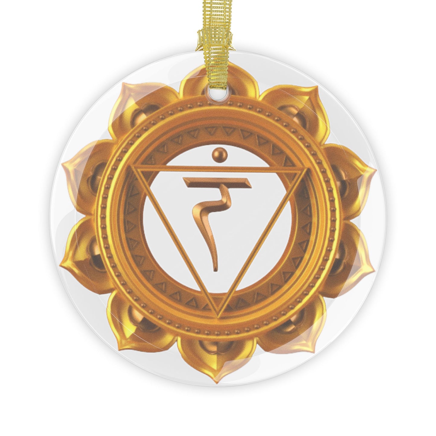 Solar Plexus Chakra Glass Ornament – Holiday Harmony Collection