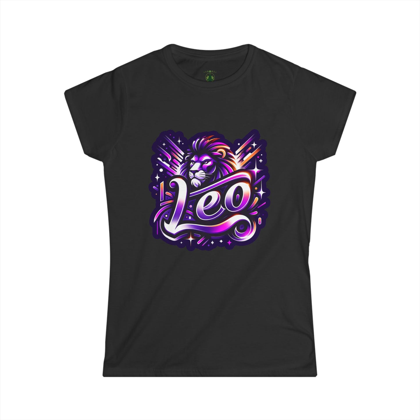 Leo Zodiac T-Shirt – Bold Black & White Design 2