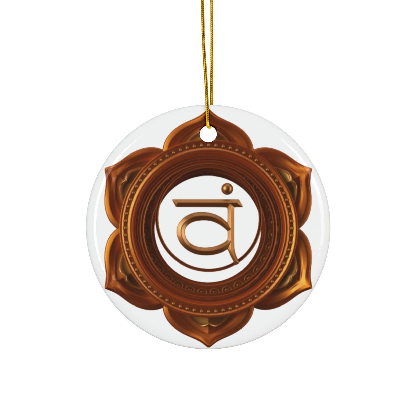 Sacral Chakra Ceramic Ornament – Joyful Holiday Flow