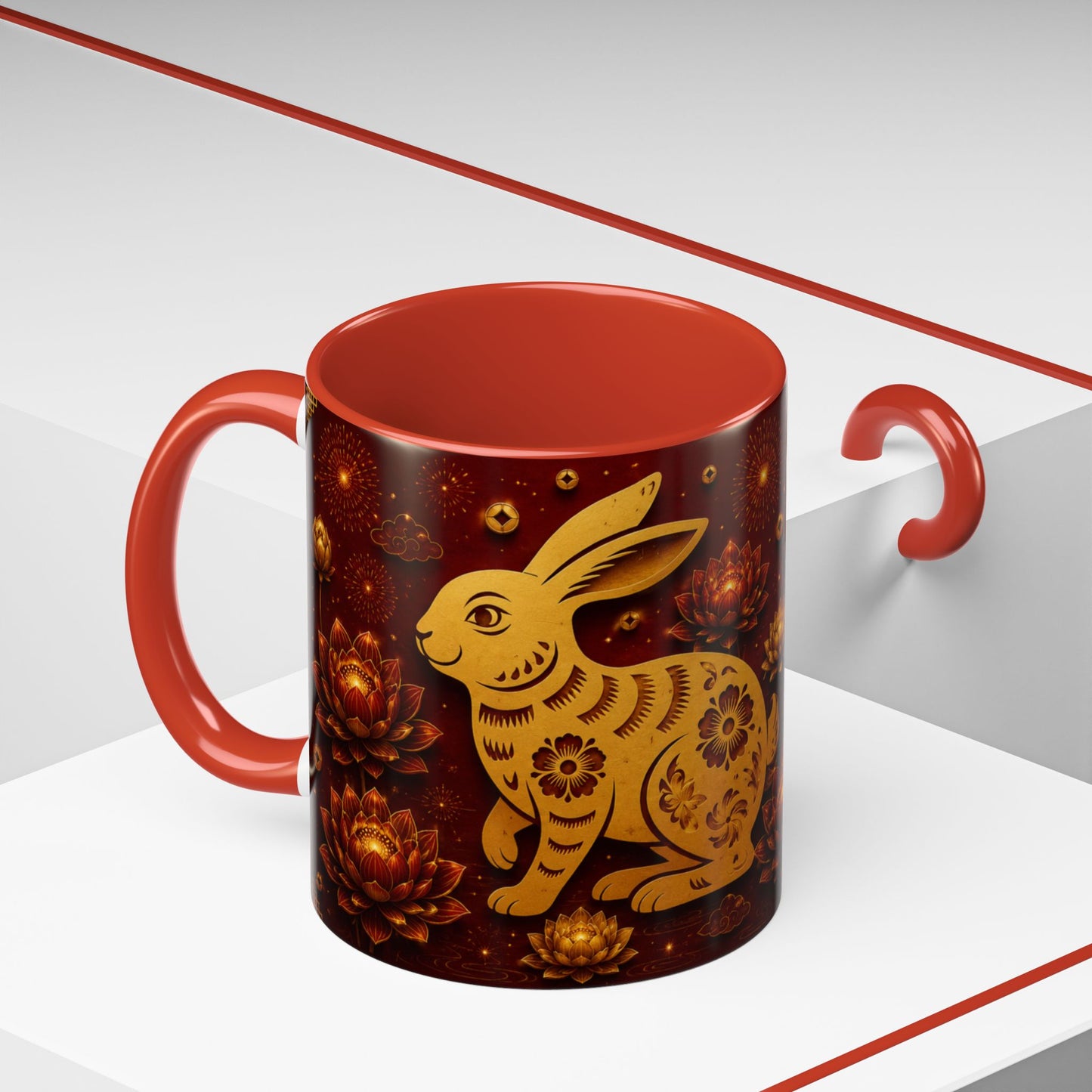 Rabbit Zodiac Coffee Mug – Chinese Zodiac Years, Gentle & Intuitive Gift (11/15oz)