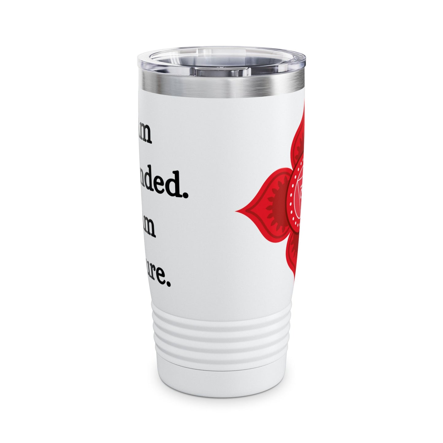 Root Chakra Stainless Steel 20oz Tumbler – Grounding & Stability (White)
