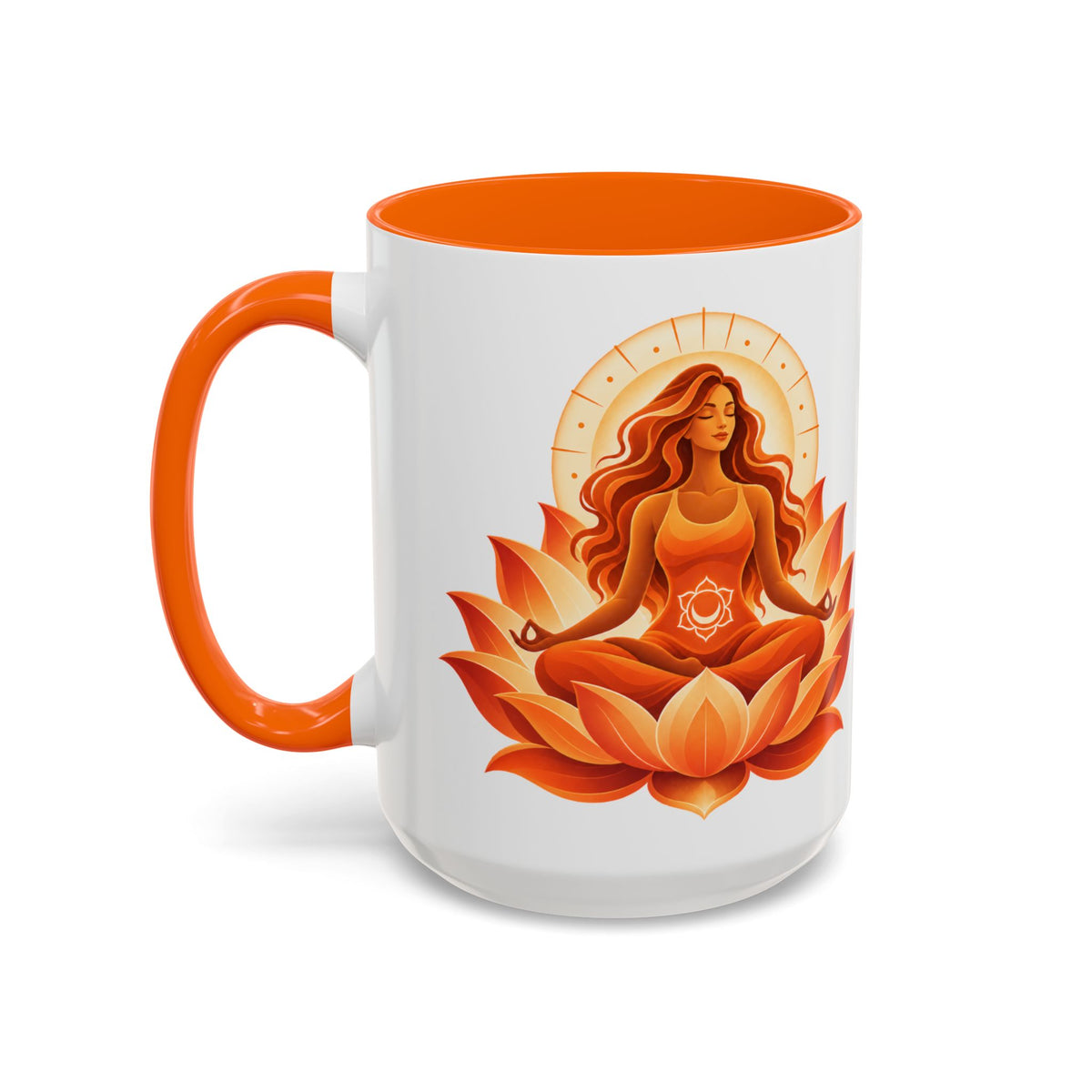 Sacred Becoming™ Sacral Chakra Mug — Quiet Reflection Edition | 11oz & 15oz.