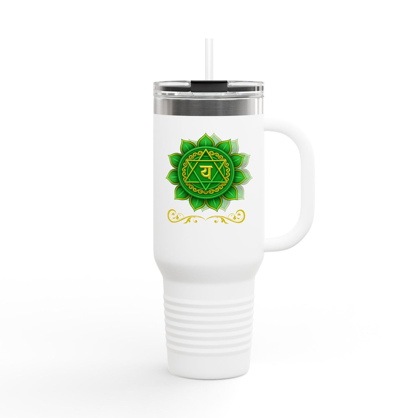 Heart Chakra 40oz Luxe Hydration Tumbler – Open to Love Edition