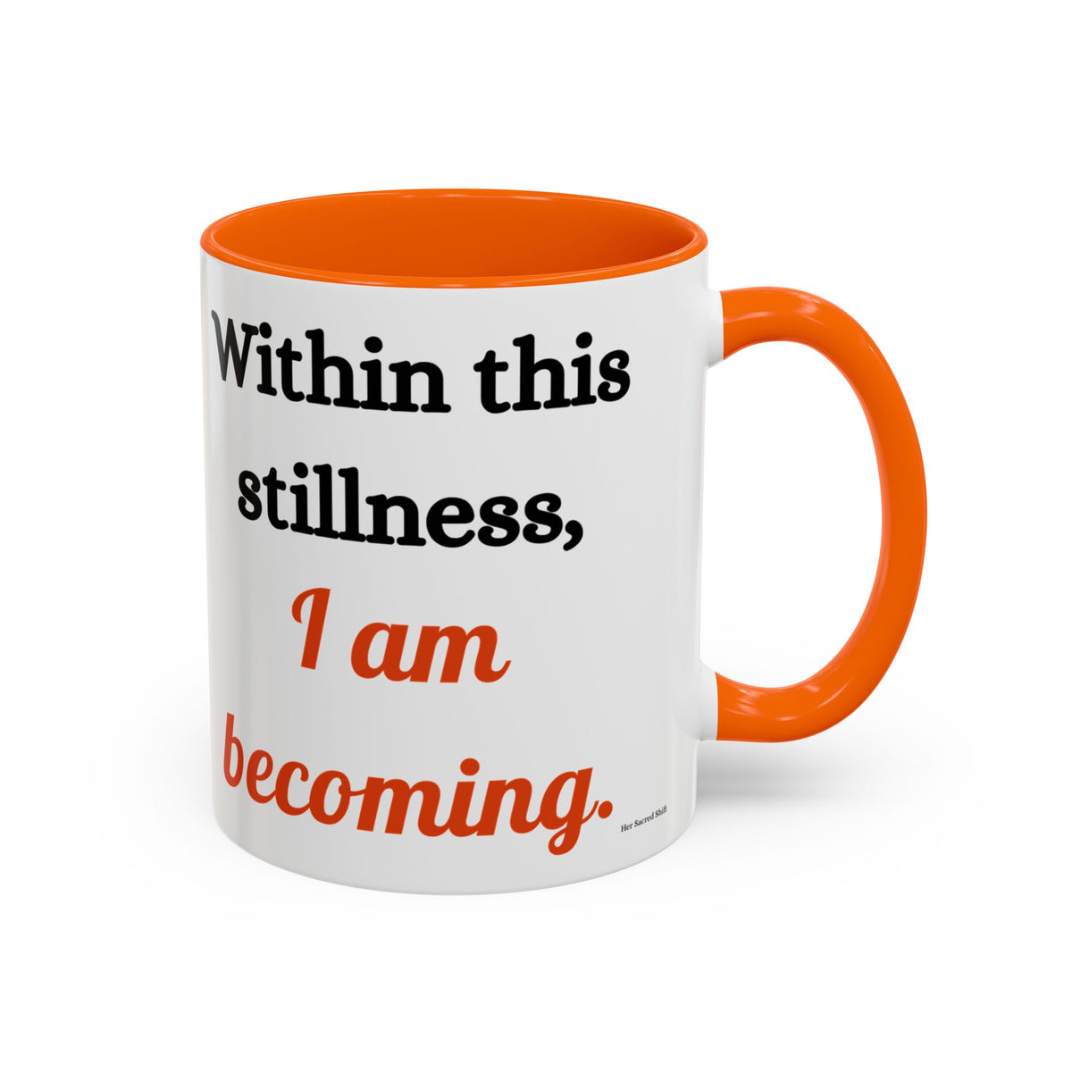 Sacred Becoming™ Sacral Chakra Mug — Lotus Meditation Edition | 11oz & 15oz