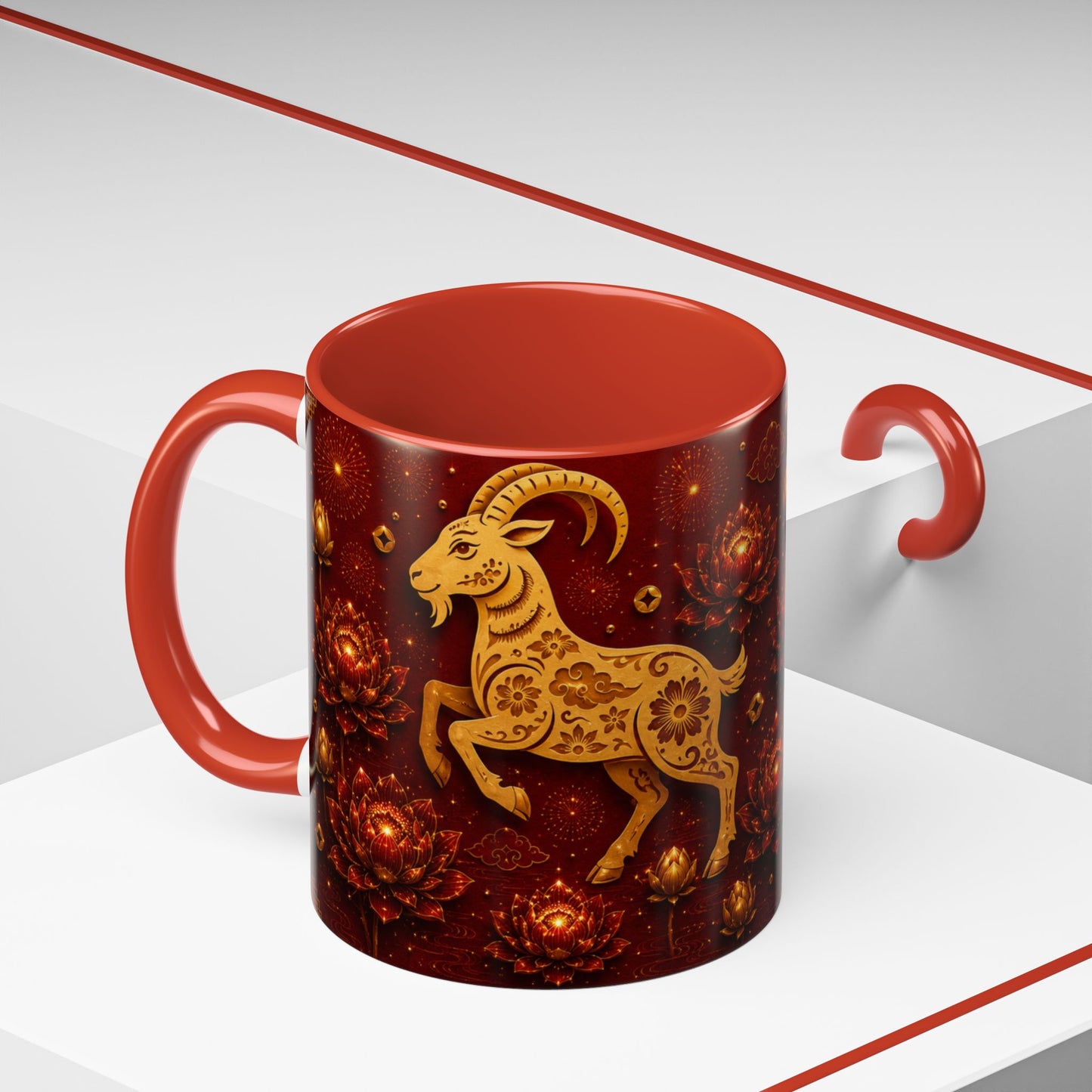 Goat Zodiac Coffee Mug — Chinese Zodiac Years, Kind & Creative Accent Mug