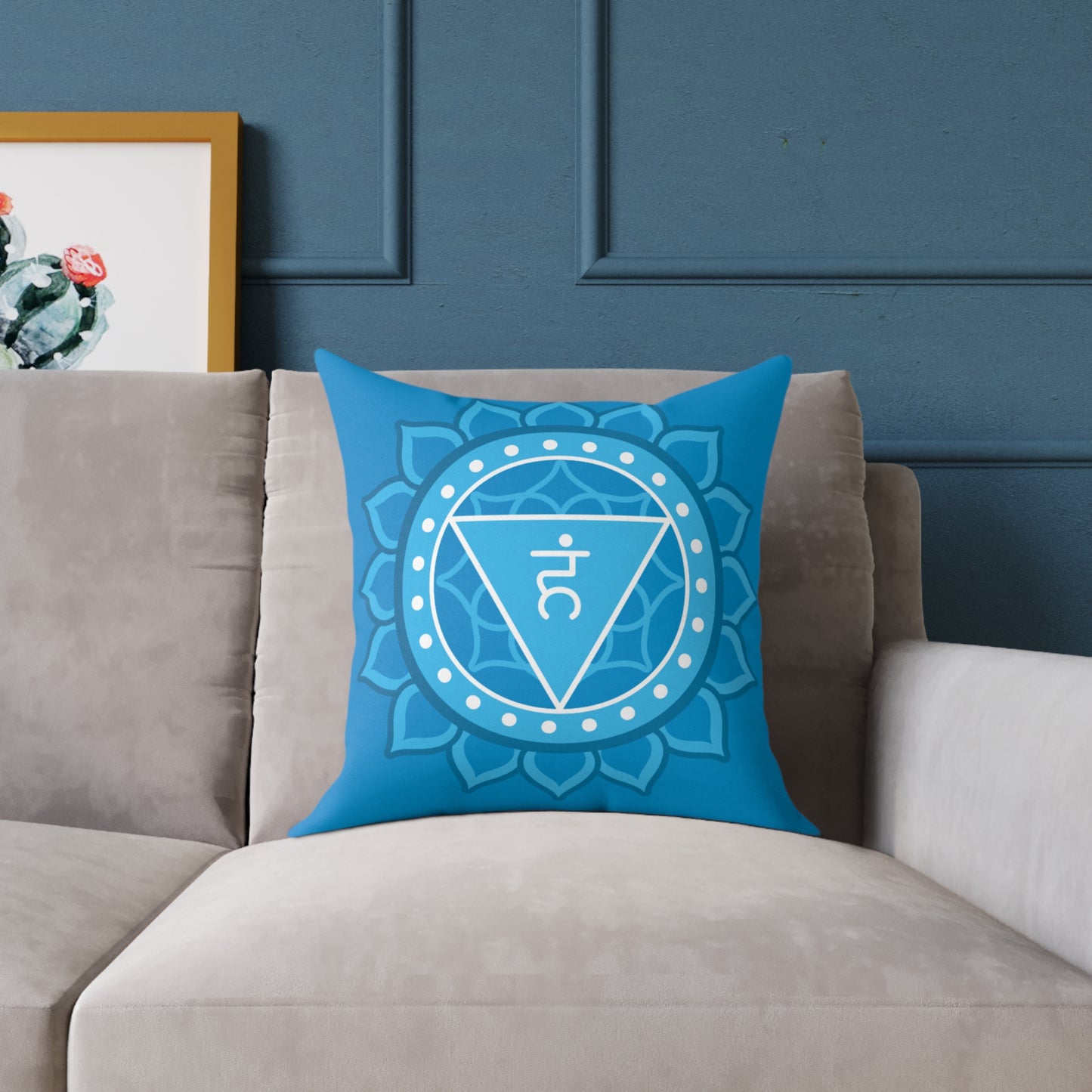 Throat Chakra Throw Pillow – I Speak My Truth - Full Color