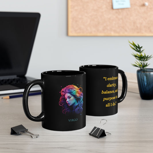 Virgo Zodiac Affirmation Mug – Wise & Purposeful