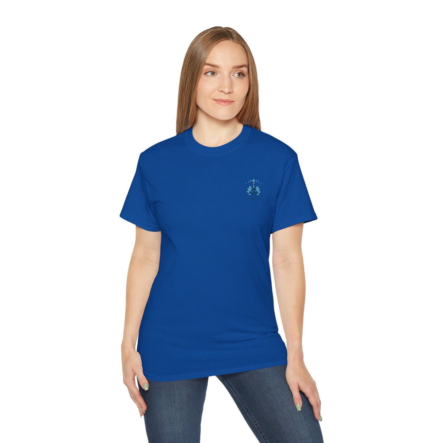 Throat Chakra Affirmation Tee – “I Freely Express My Truth” | Her Sacred Shift