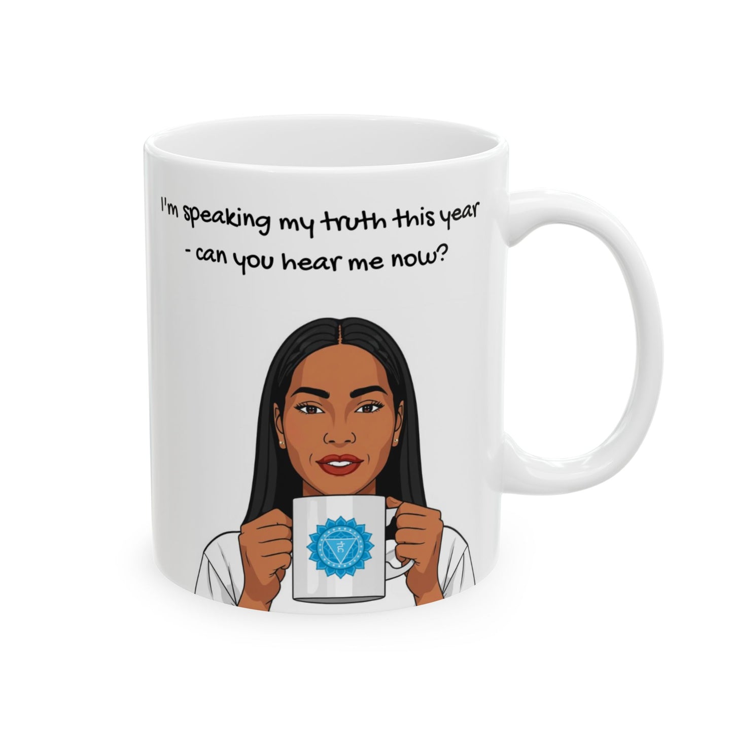 Throat Chakra 2026 Animated Mug – Speaking My Truth 11oz/ 15oz