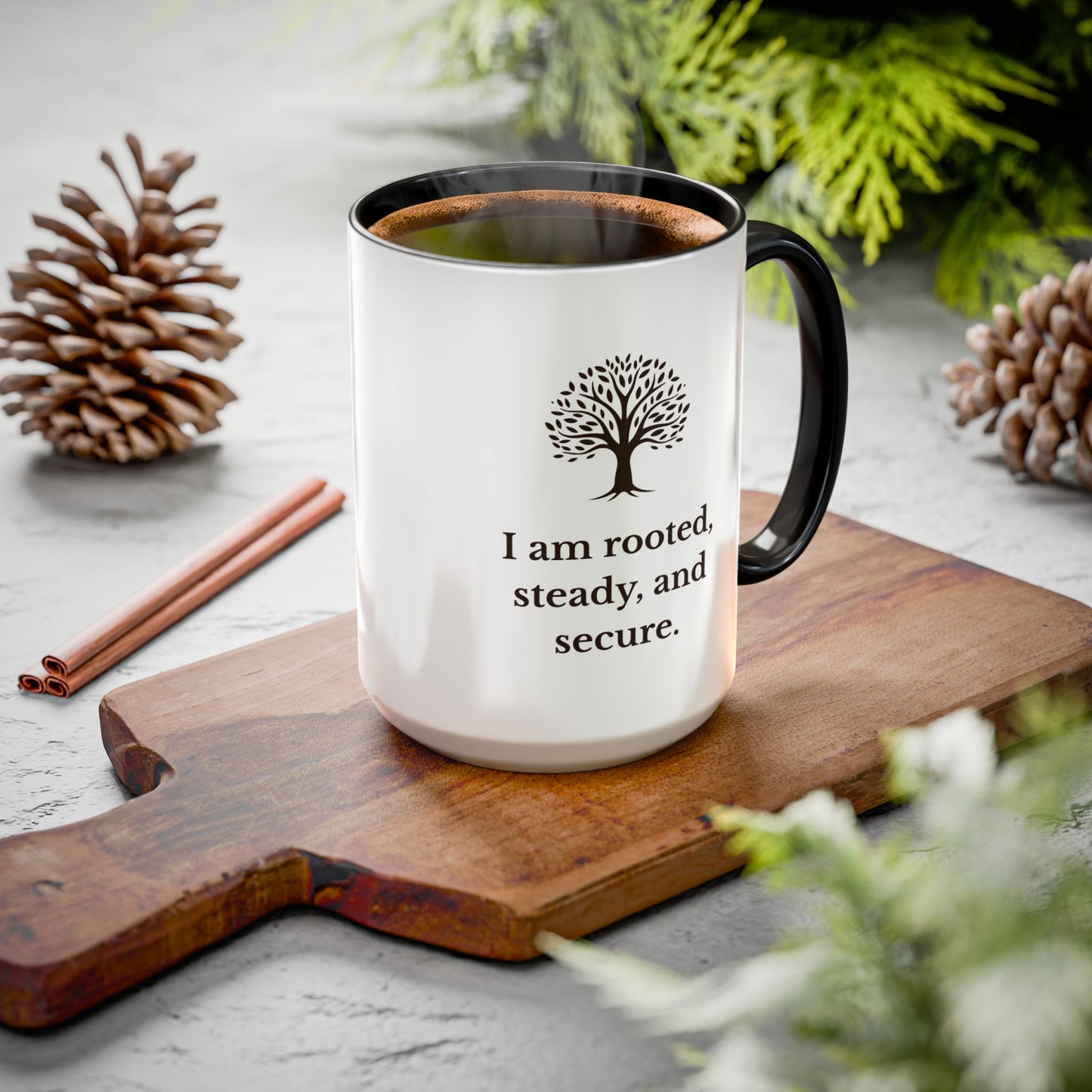 Earth Element Affirmation Mug – Rooted & Steady