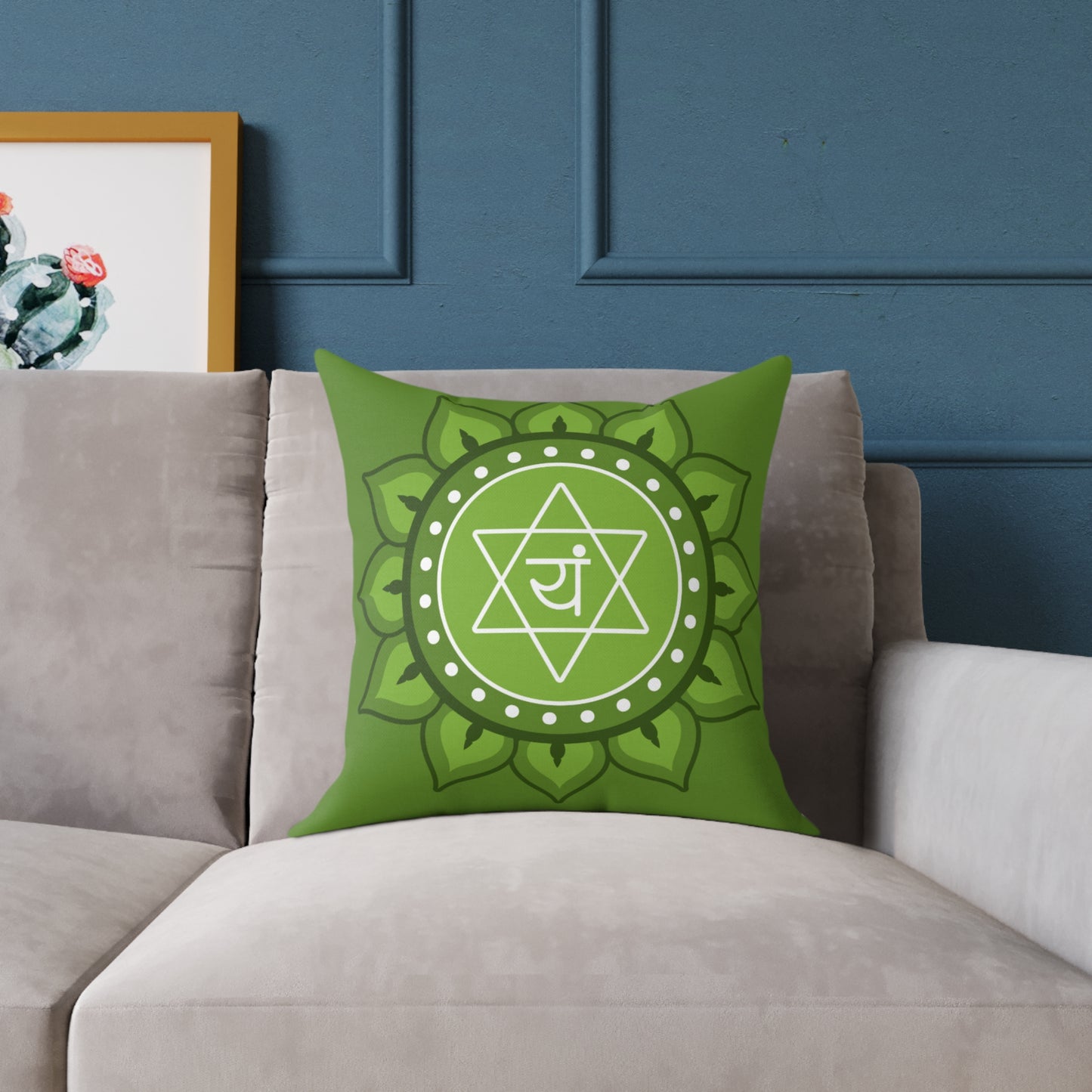 Heart Chakra Throw Pillow – I Am Love, I Am Loved - Full Color