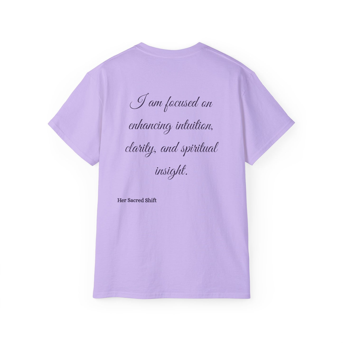 Crown Chakra Tee – “I Am Focused on Spiritual Insight” | Her Sacred Shift