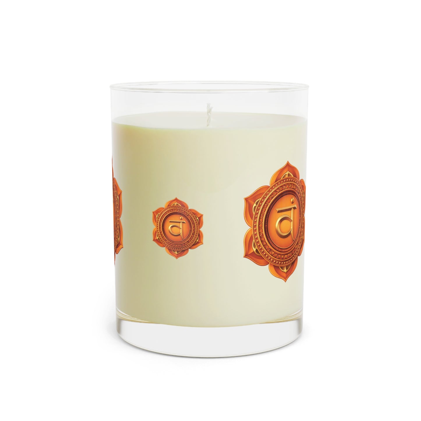 Sacral Chakra Ritual Candle – Creativity & Flow — 11oz Scented Glass Candle