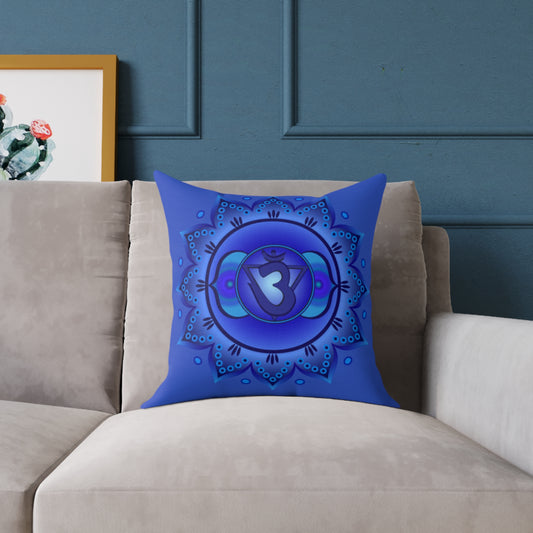 Third Eye Chakra Throw Pillow – “I Trust My Inner Knowing” | 18x18- Full Color