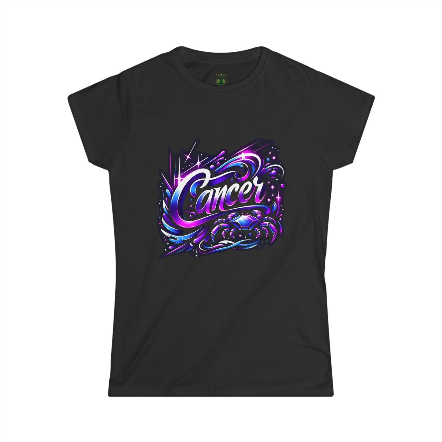 Cancer Zodiac T-Shirt – Bold Black & White Design 1