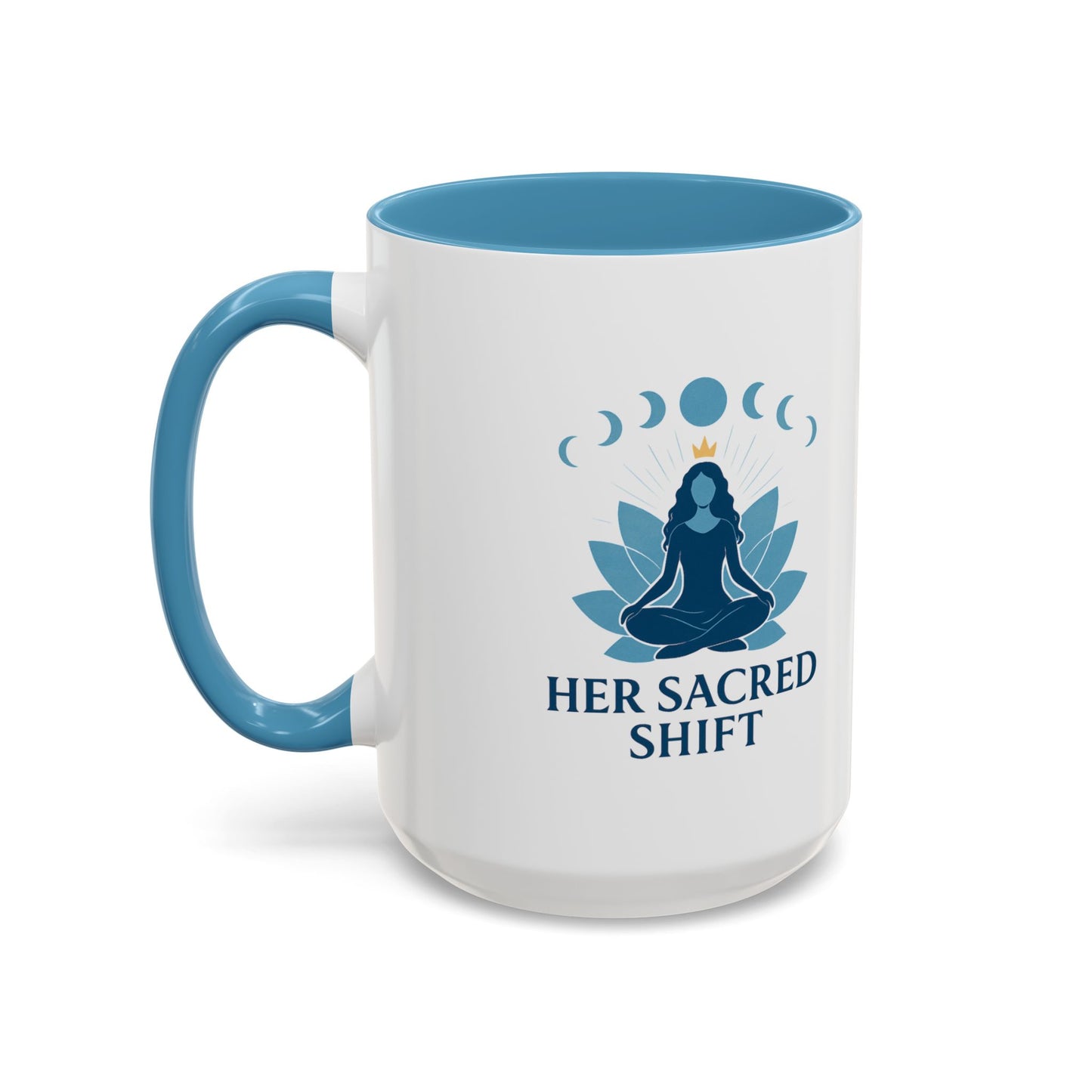 Her Sacred Shift Logo Mug – Throat Chakra Energy (11oz / 15oz)