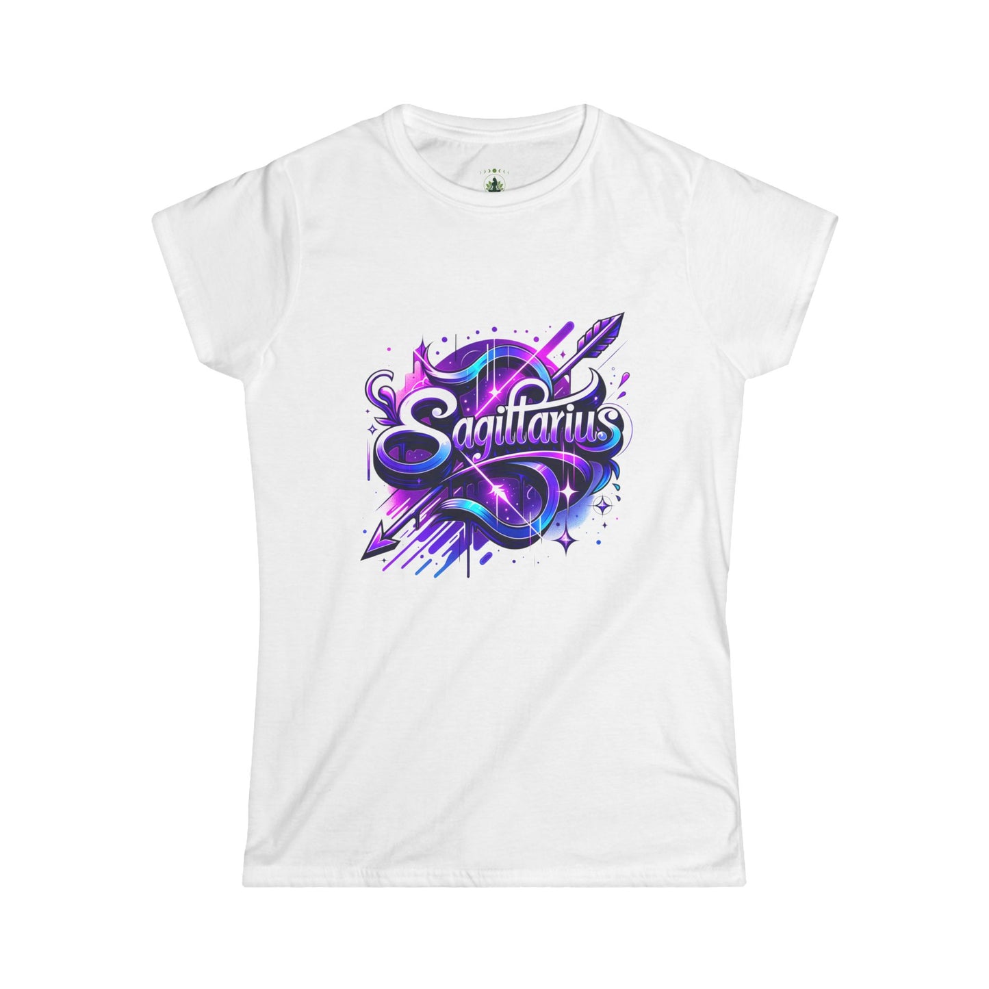 Sagittarius Zodiac T-Shirt – Bold Black & White Design 2