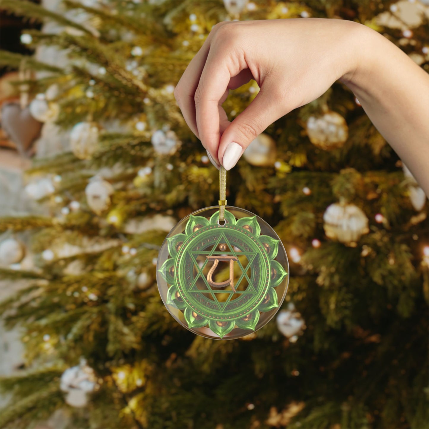 Heart Chakra Glass Ornament – Holiday Harmony Collection