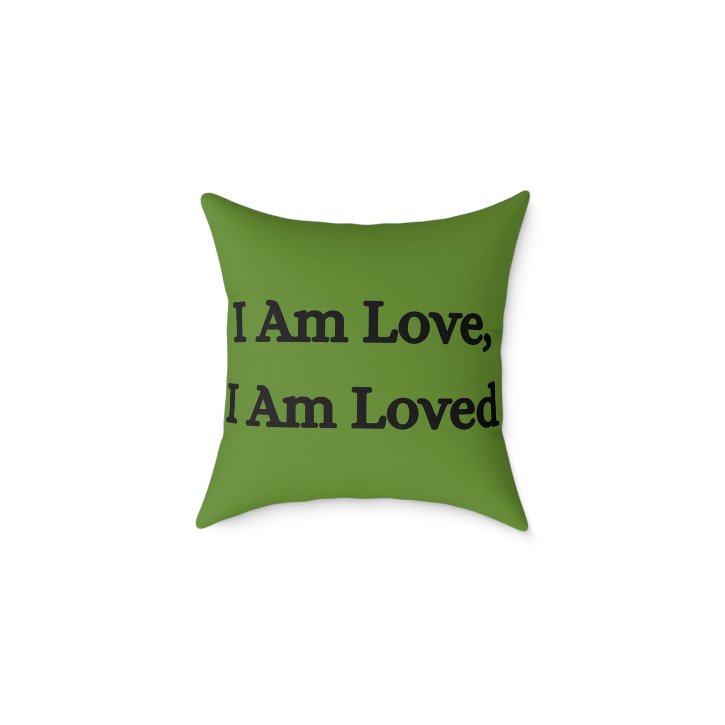 Heart Chakra Throw Pillow – I Am Love, I Am Loved - Full Color