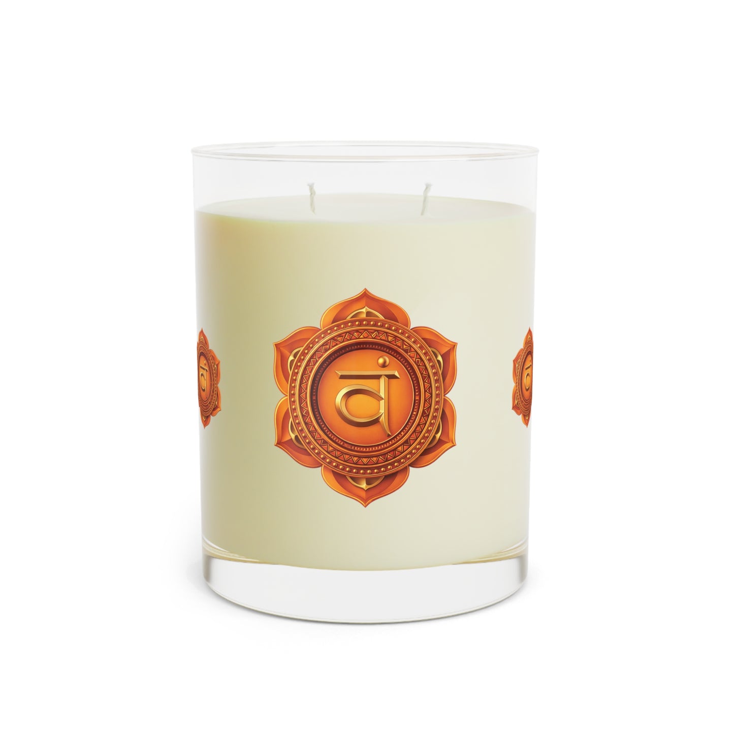 Sacral Chakra Ritual Candle – Creativity & Flow — 11oz Scented Glass Candle