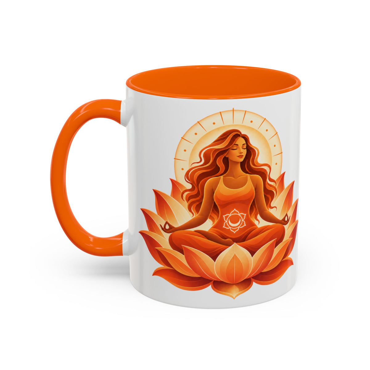 Sacred Becoming™ Sacral Chakra Mug — Quiet Reflection Edition | 11oz & 15oz.