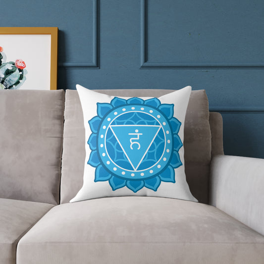 Throat Chakra Throw Pillow – I Speak My Truth