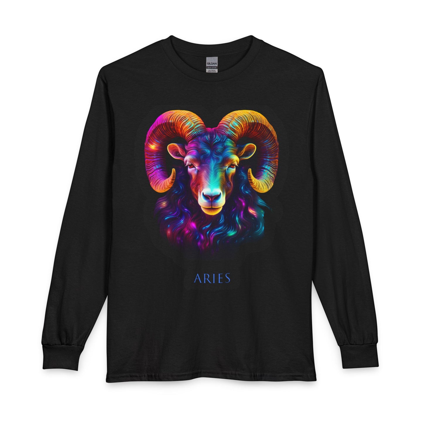 Aries Zodiac Long Sleeve T-Shirt – Bold Fire Sign Energy