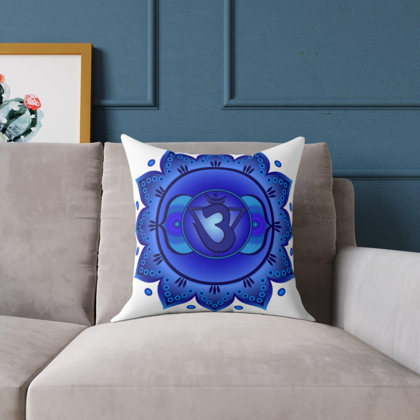 Third Eye Chakra Throw Pillow – “I Trust My Inner Wisdom” | 18x18