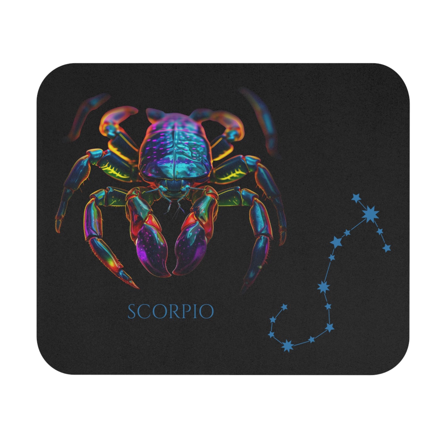 Scorpio Zodiac Mouse Pad – Cosmic Scorpion Art & Constellation Design